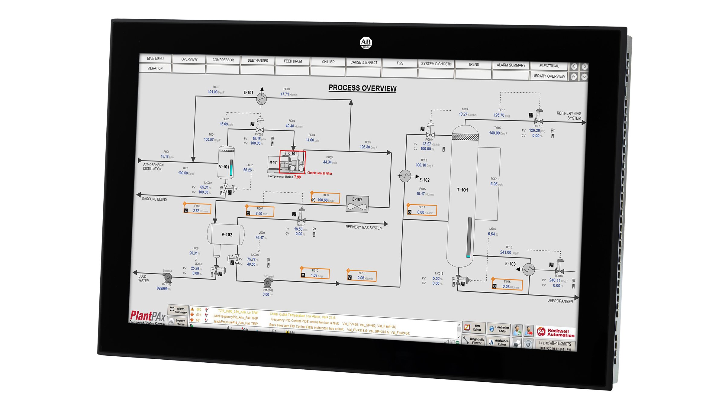 Our ASEM 6300M industrial monitors include an edge-to-edge, all glass, four-point multitouch screen that can also be operated with gloves.